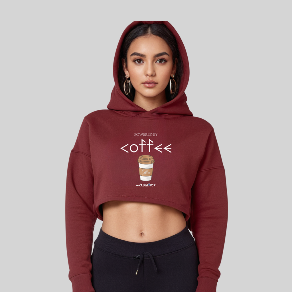 Coffee Women’s Crop Hoodie