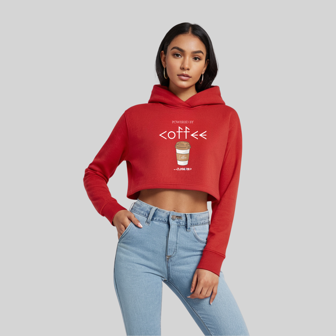 Coffee Women’s Crop Hoodie