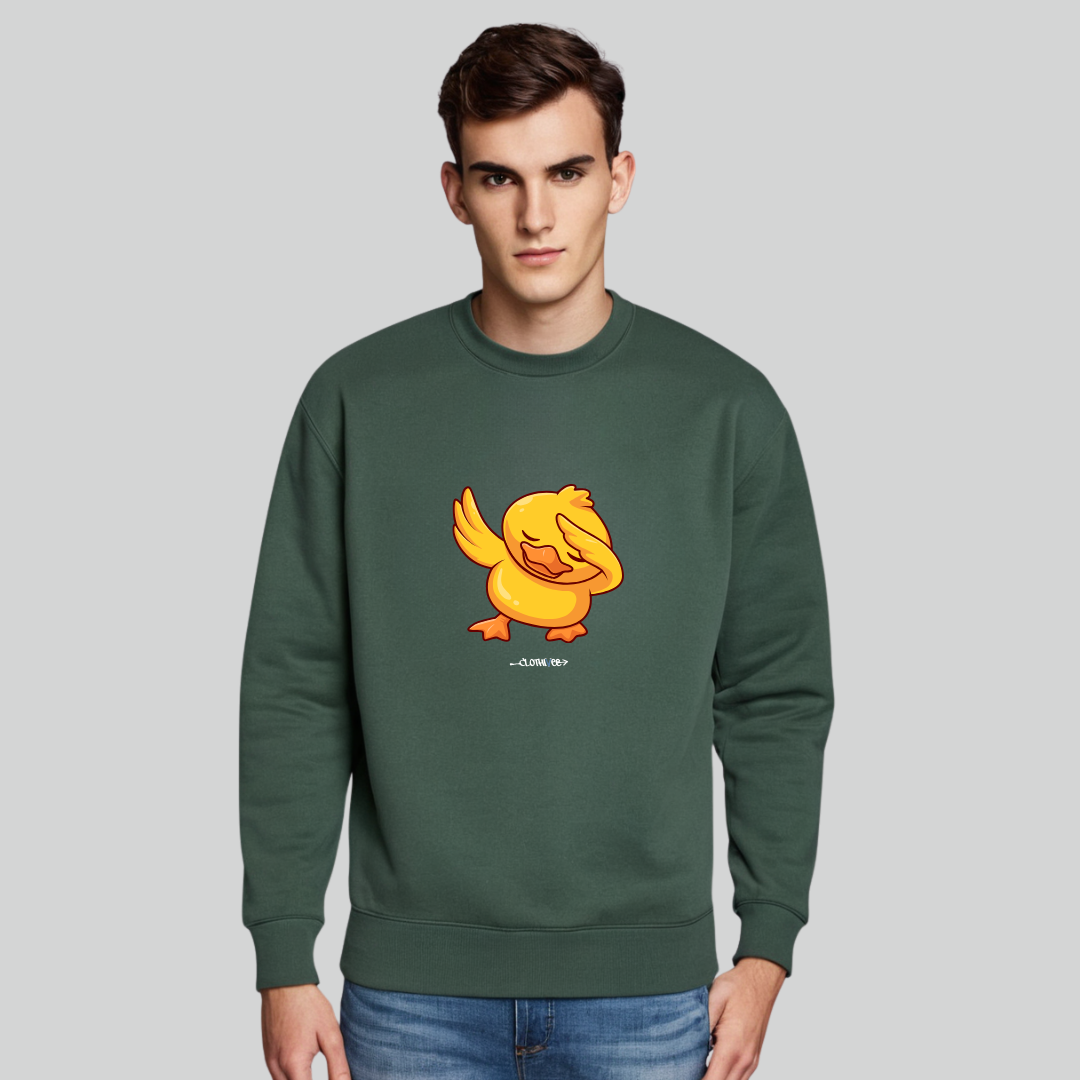Clothivee Dab Duck Crew Neck Sweatshirt