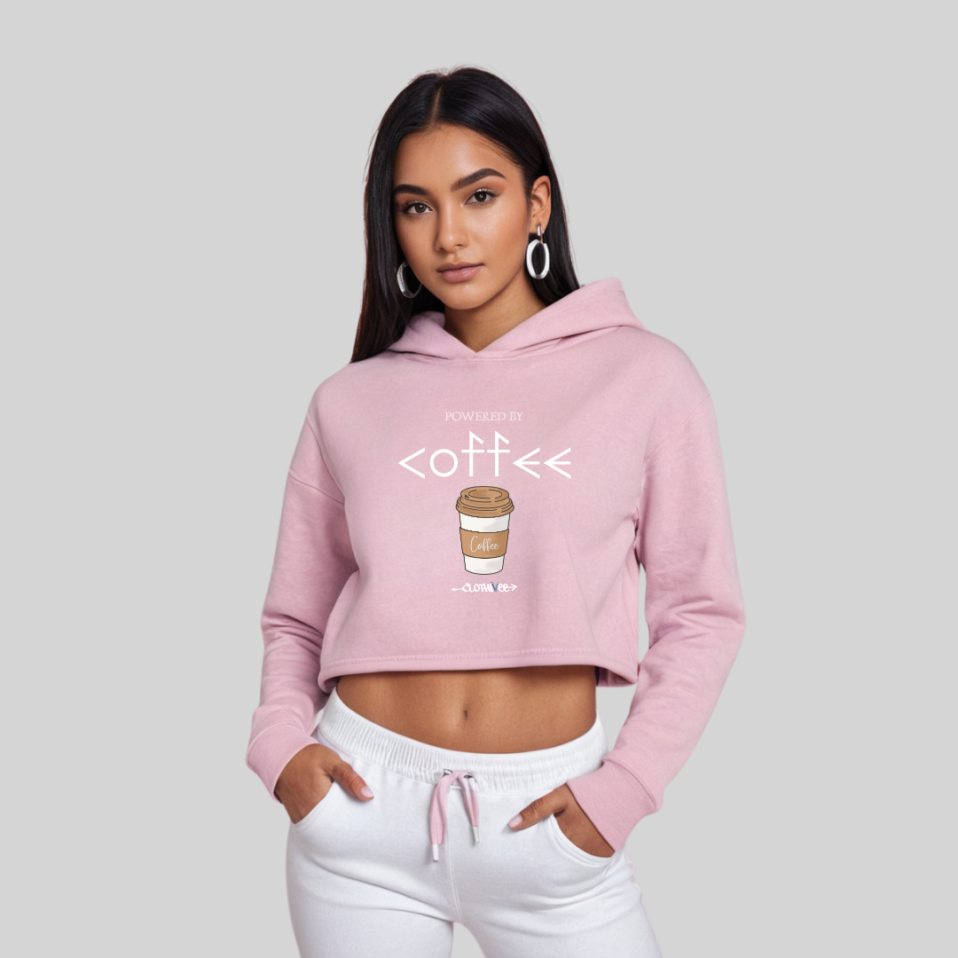 Coffee Women’s Crop Hoodie