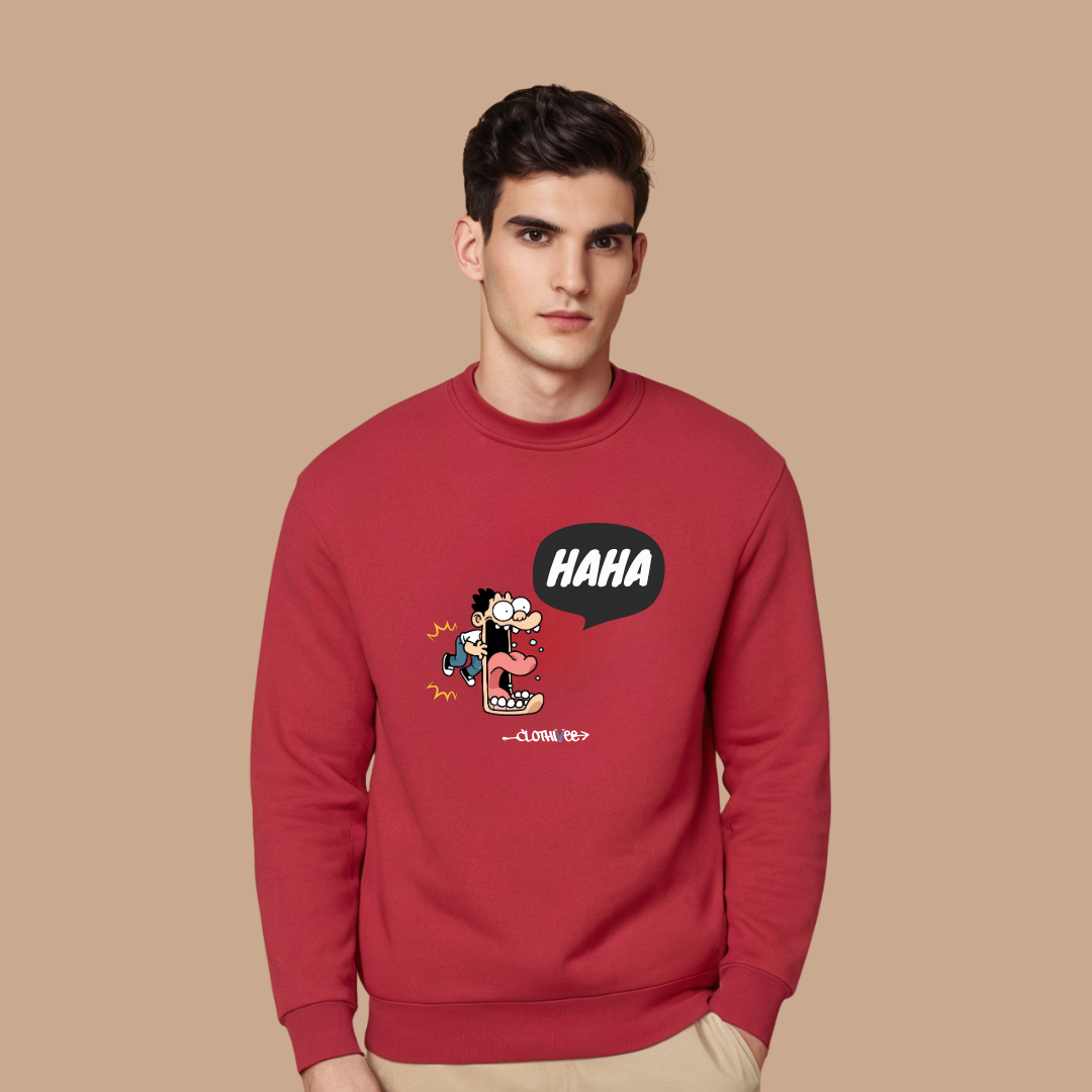 Comic Laughter Cartoon Sweatshirt