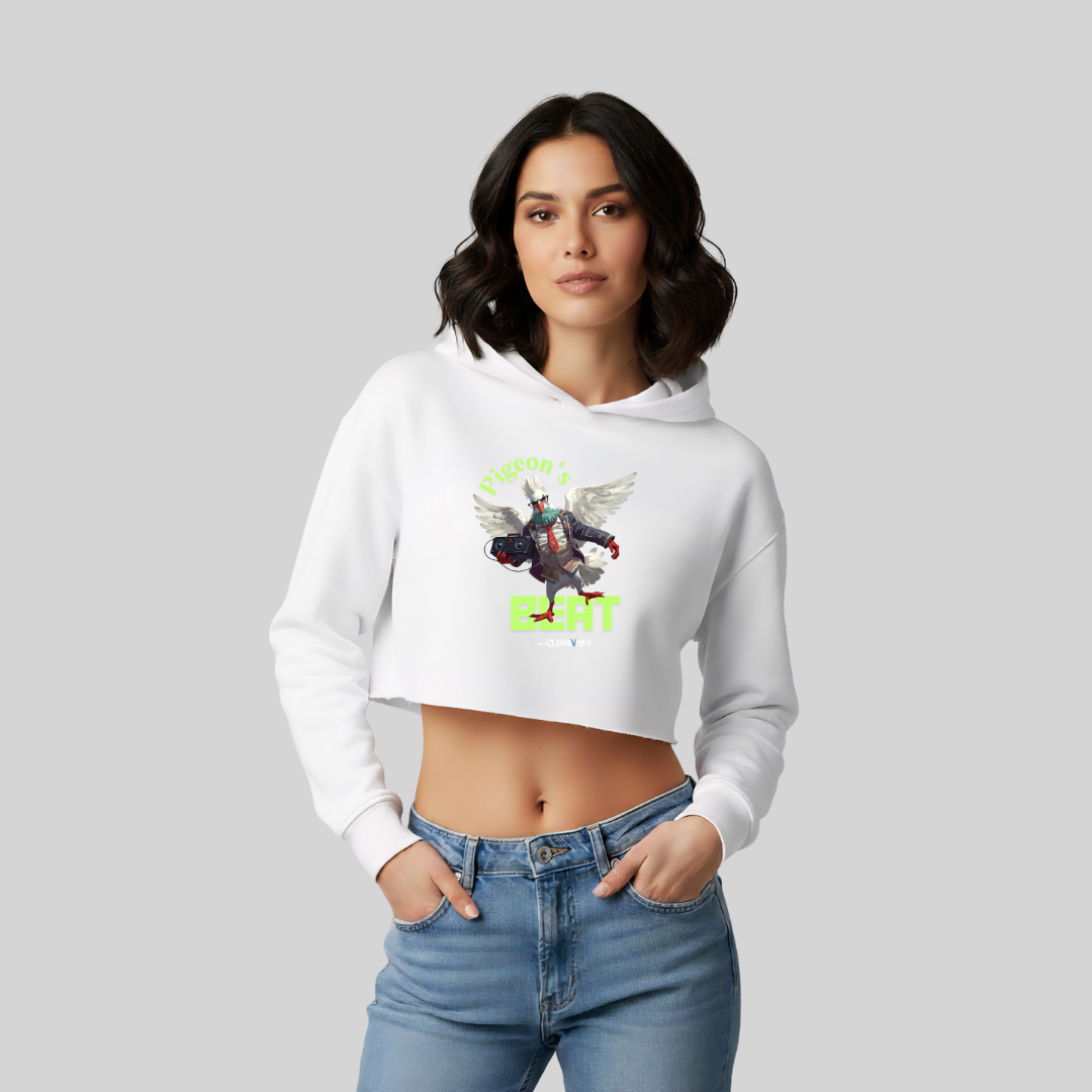 Pigeon's Beat Women’s Crop Hoodie