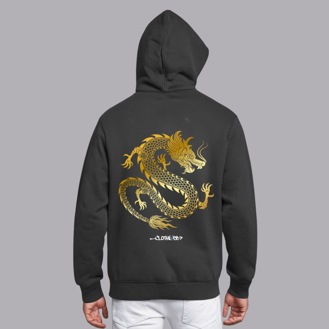 Clothivee Imperial Dragon Oversized Hoodie