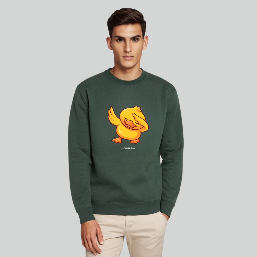 Clothivee Dab Duck Crew Neck Sweatshirt