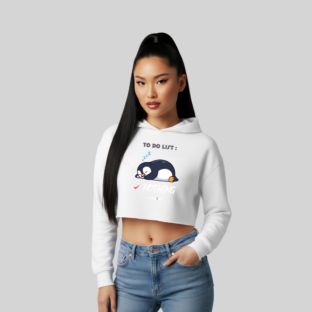 Penguin Women’s Crop Hoodie