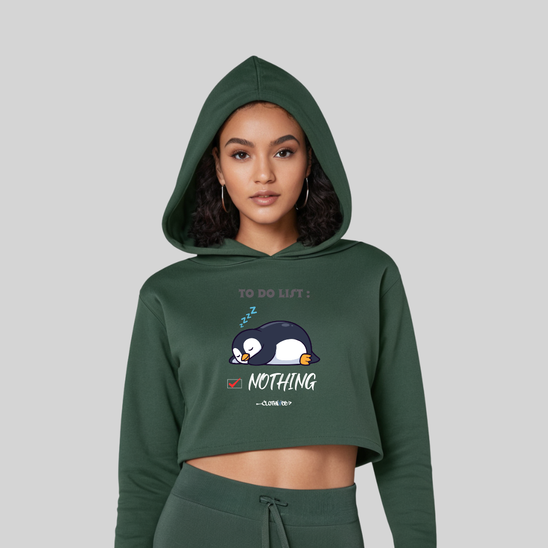 Penguin Women’s Crop Hoodie