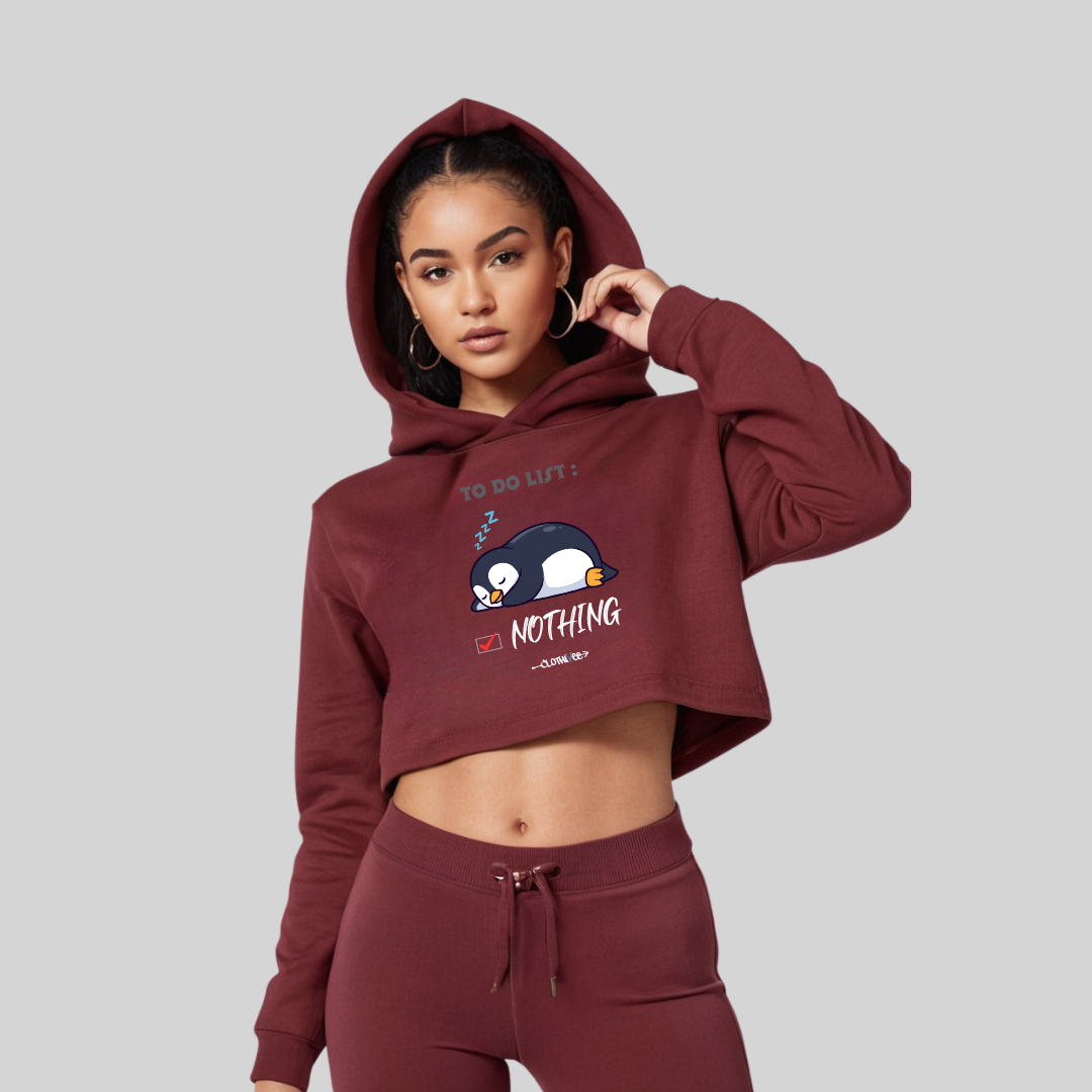 Penguin Women’s Crop Hoodie