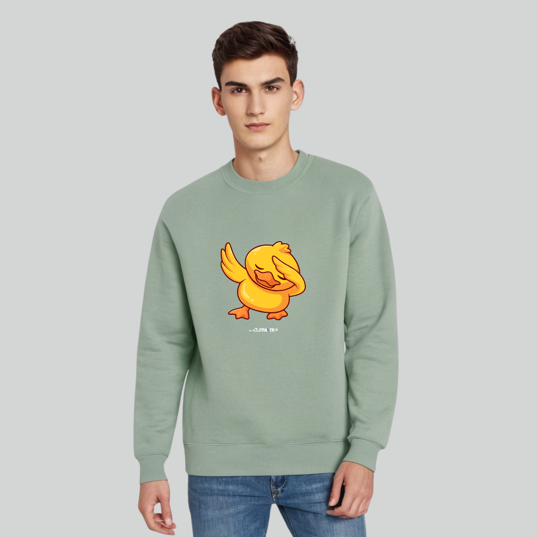 Clothivee Dab Duck Crew Neck Sweatshirt