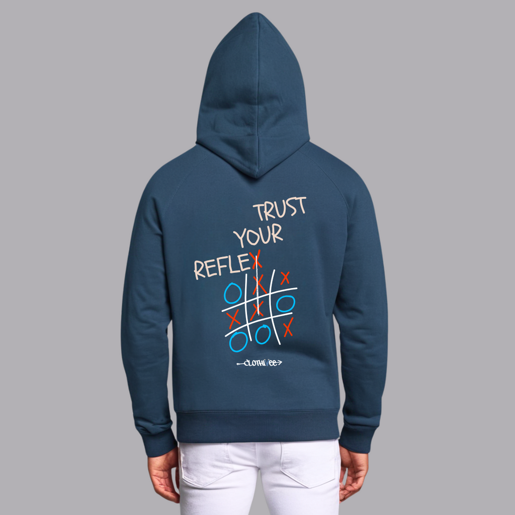 Clothivee Reflex Grid Oversized Hoodie