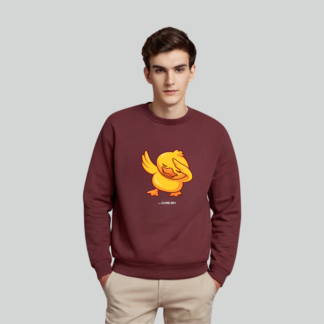 Clothivee Dab Duck Crew Neck Sweatshirt