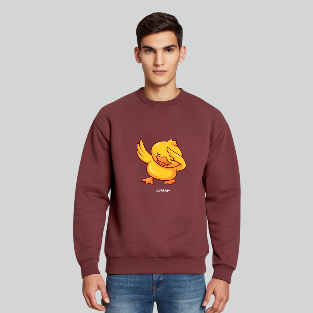 Clothivee Dab Duck Crew Neck Sweatshirt