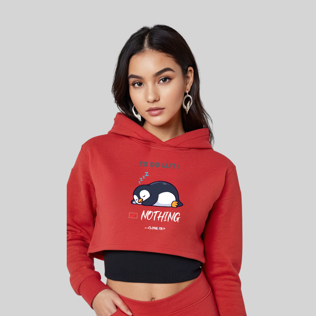 Penguin Women’s Crop Hoodie