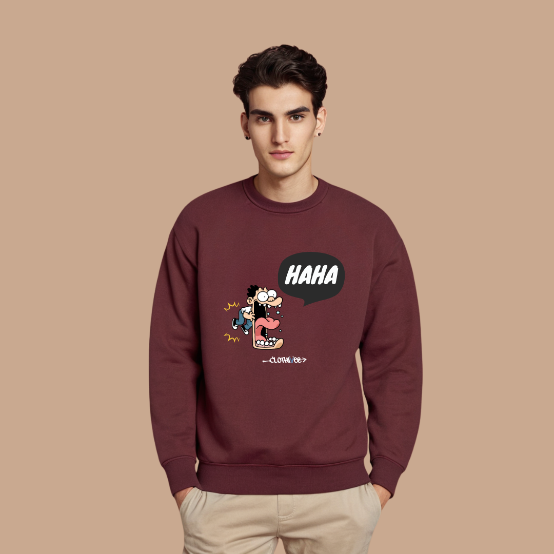 Comic Laughter Cartoon Sweatshirt