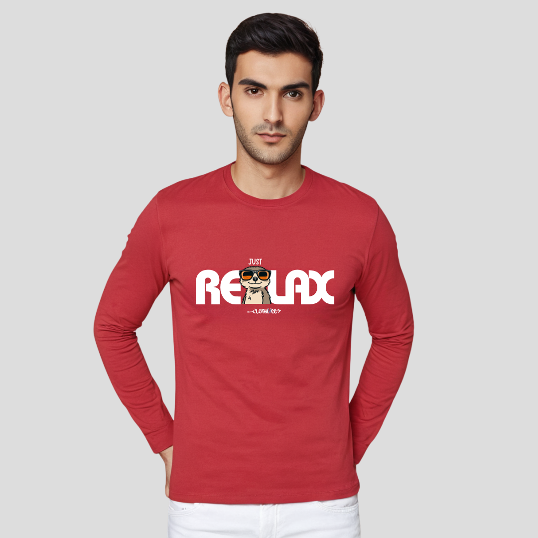 Clothivee Chill Pug Full Sleeves T-shirt