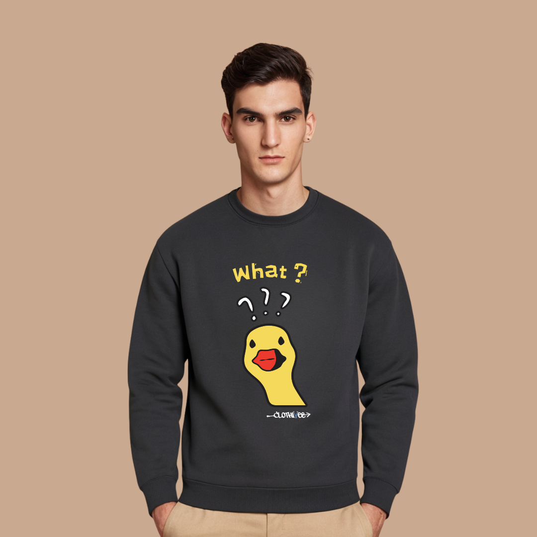 Quirky Duck What Sweatshirt
