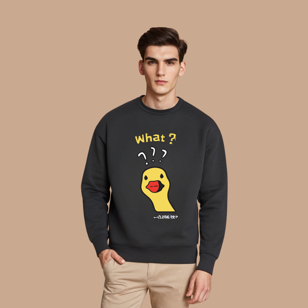Quirky Duck What Sweatshirt