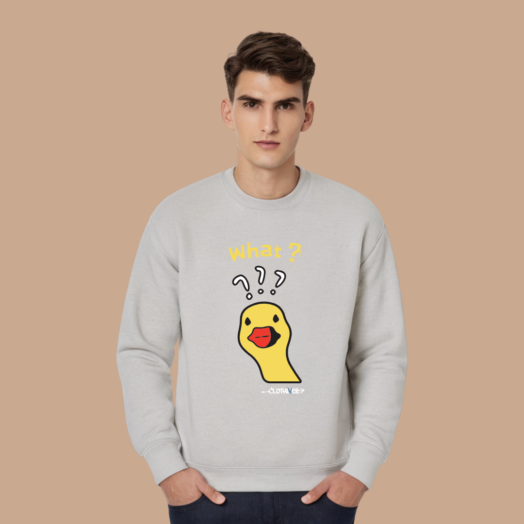 Quirky Duck What Sweatshirt
