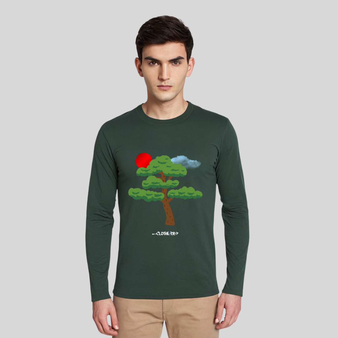 Clothivee Nature Mood Full Sleeves T-shirt