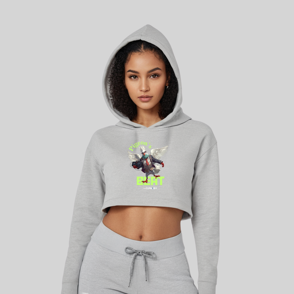 Pigeon's Beat Women’s Crop Hoodie