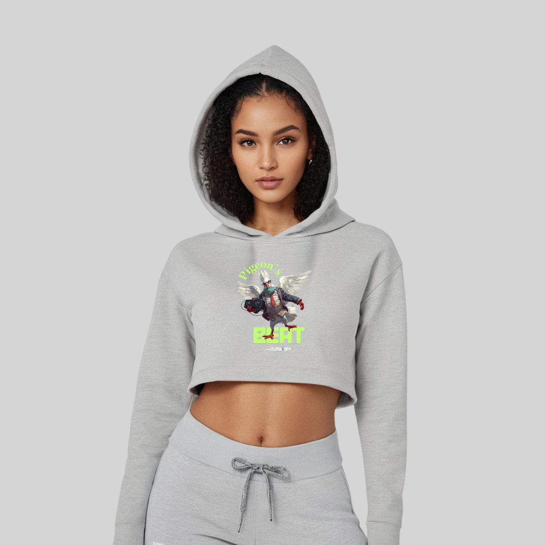 Pigeon's Beat Women’s Crop Hoodie