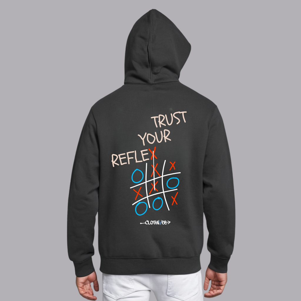 Clothivee Reflex Grid Oversized Hoodie