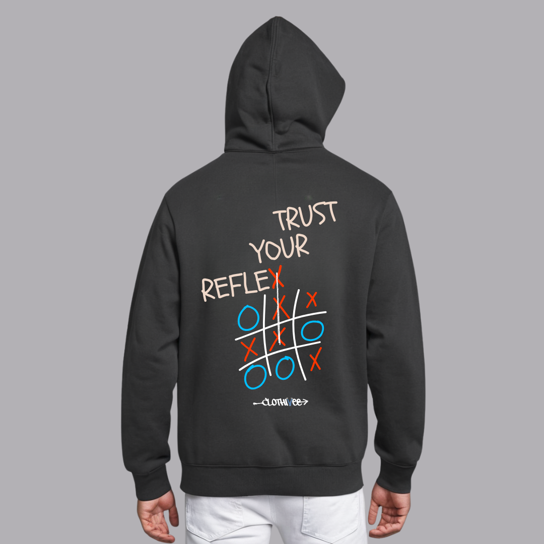Clothivee Reflex Grid Oversized Hoodie