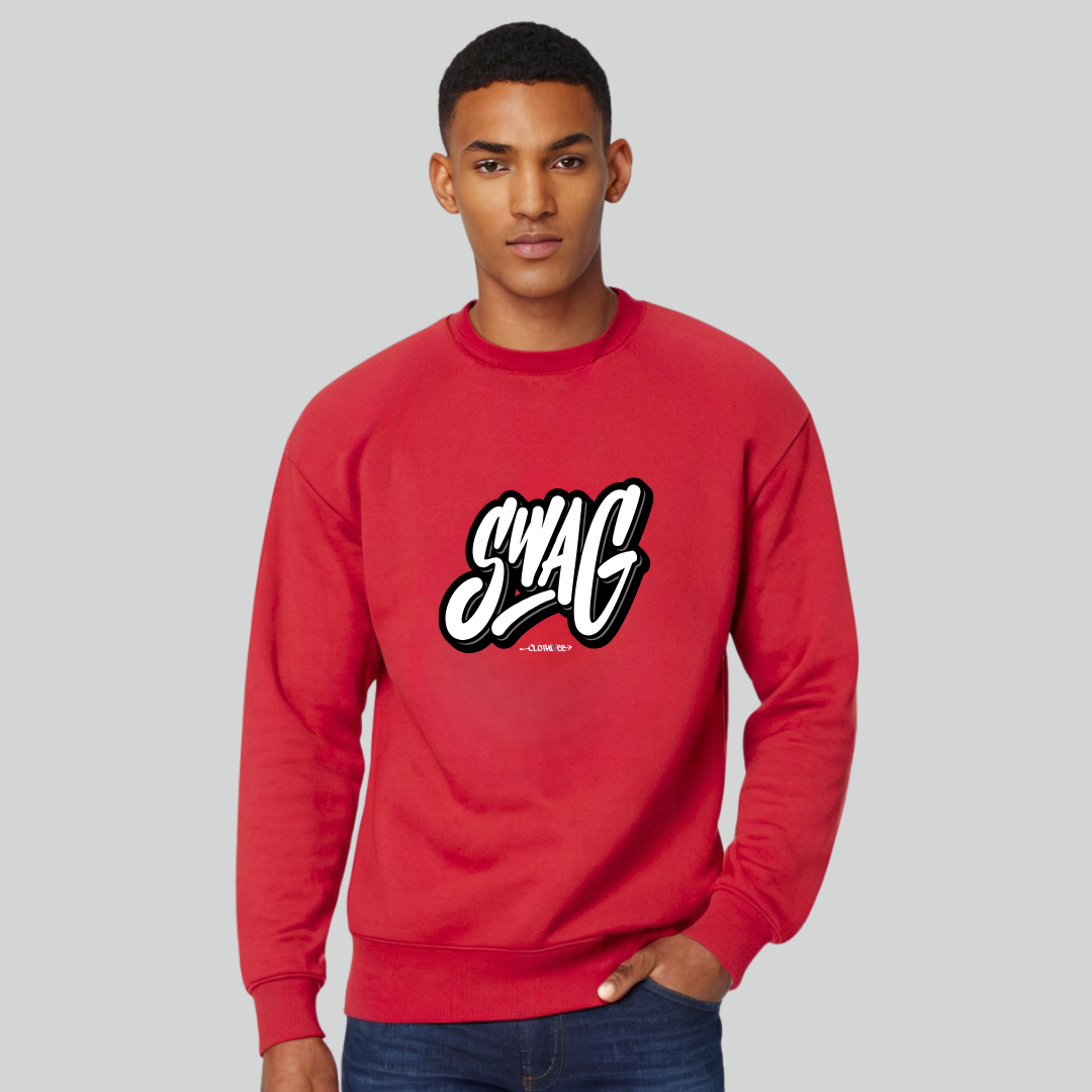 Clothivee Swag Script Crew Neck Sweatshirt