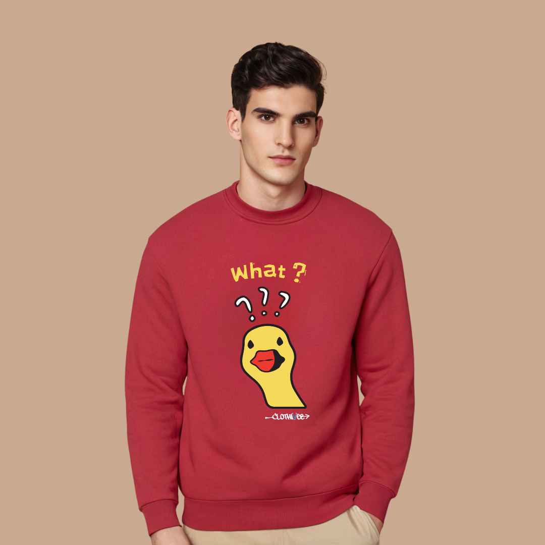 Quirky Duck What Sweatshirt