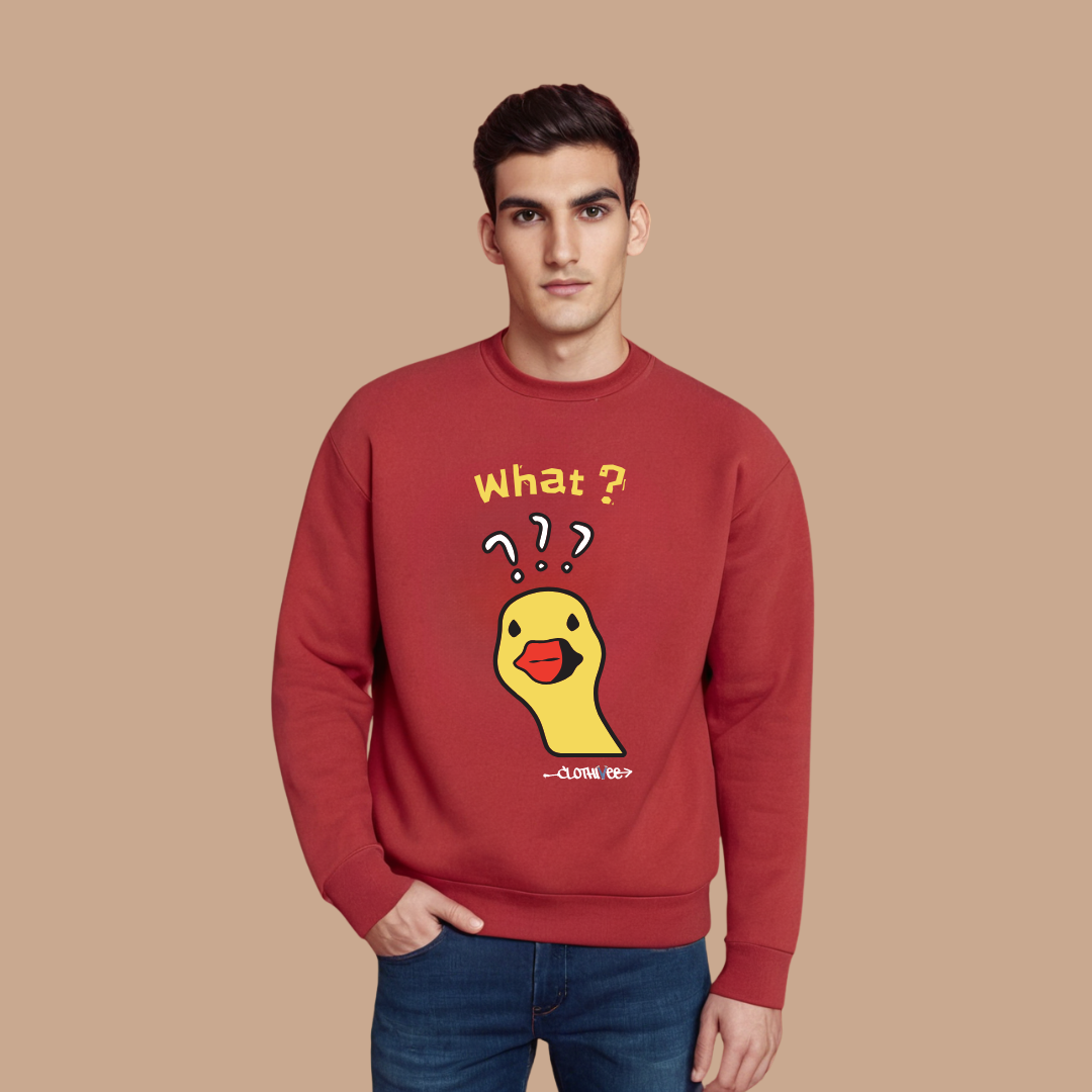 Quirky Duck What Sweatshirt