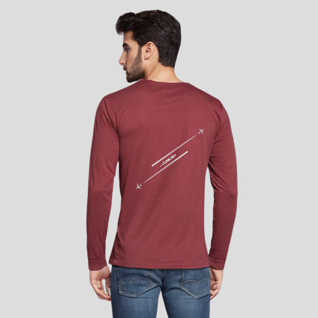 Clothivee Flight Path Full Sleeves T-shirt