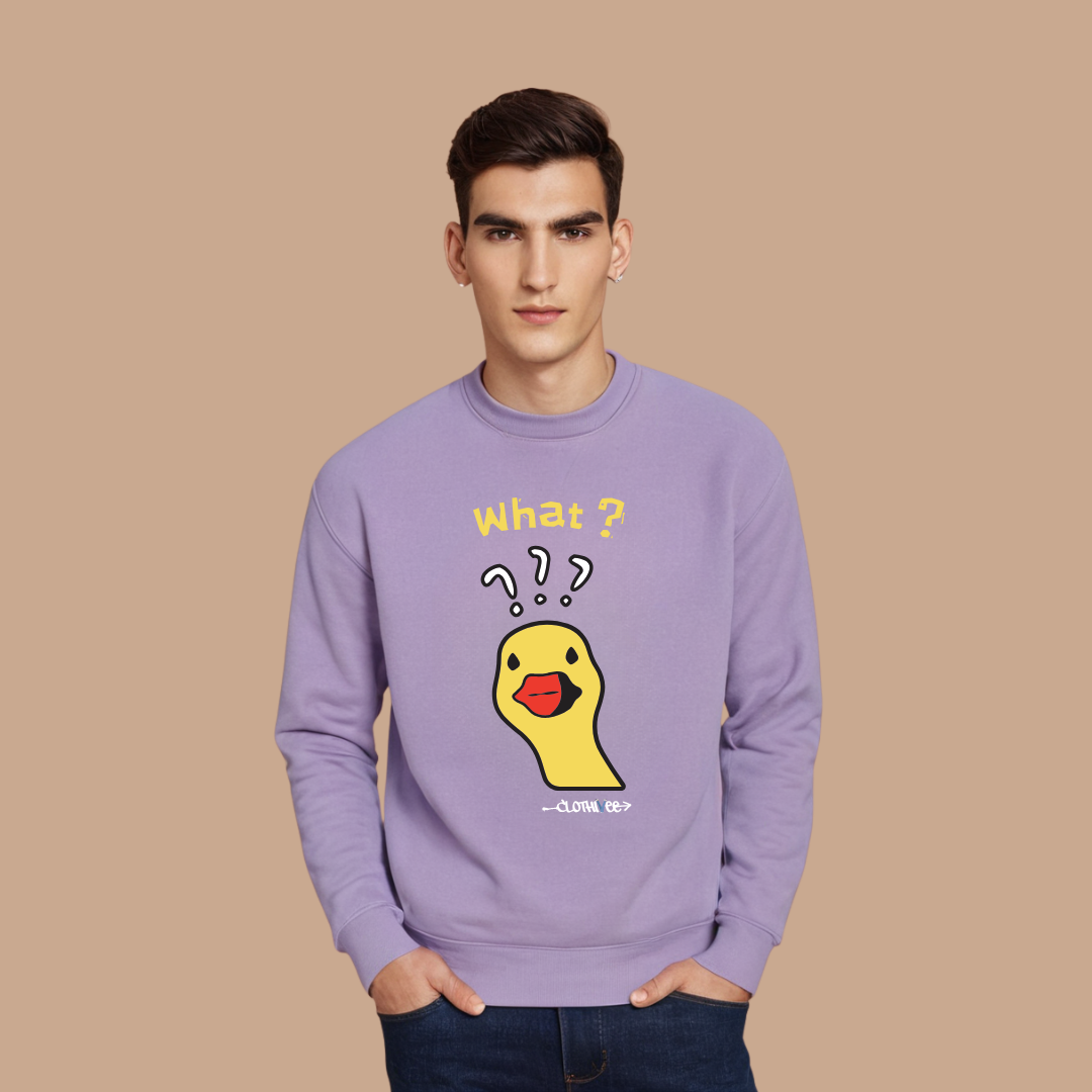 Quirky Duck What Sweatshirt