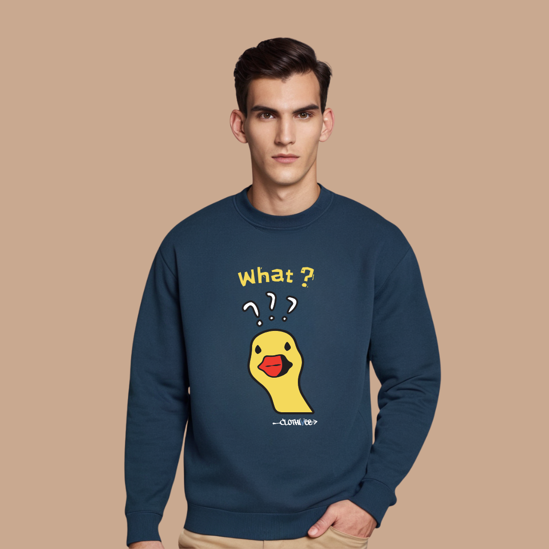 Quirky Duck What Sweatshirt