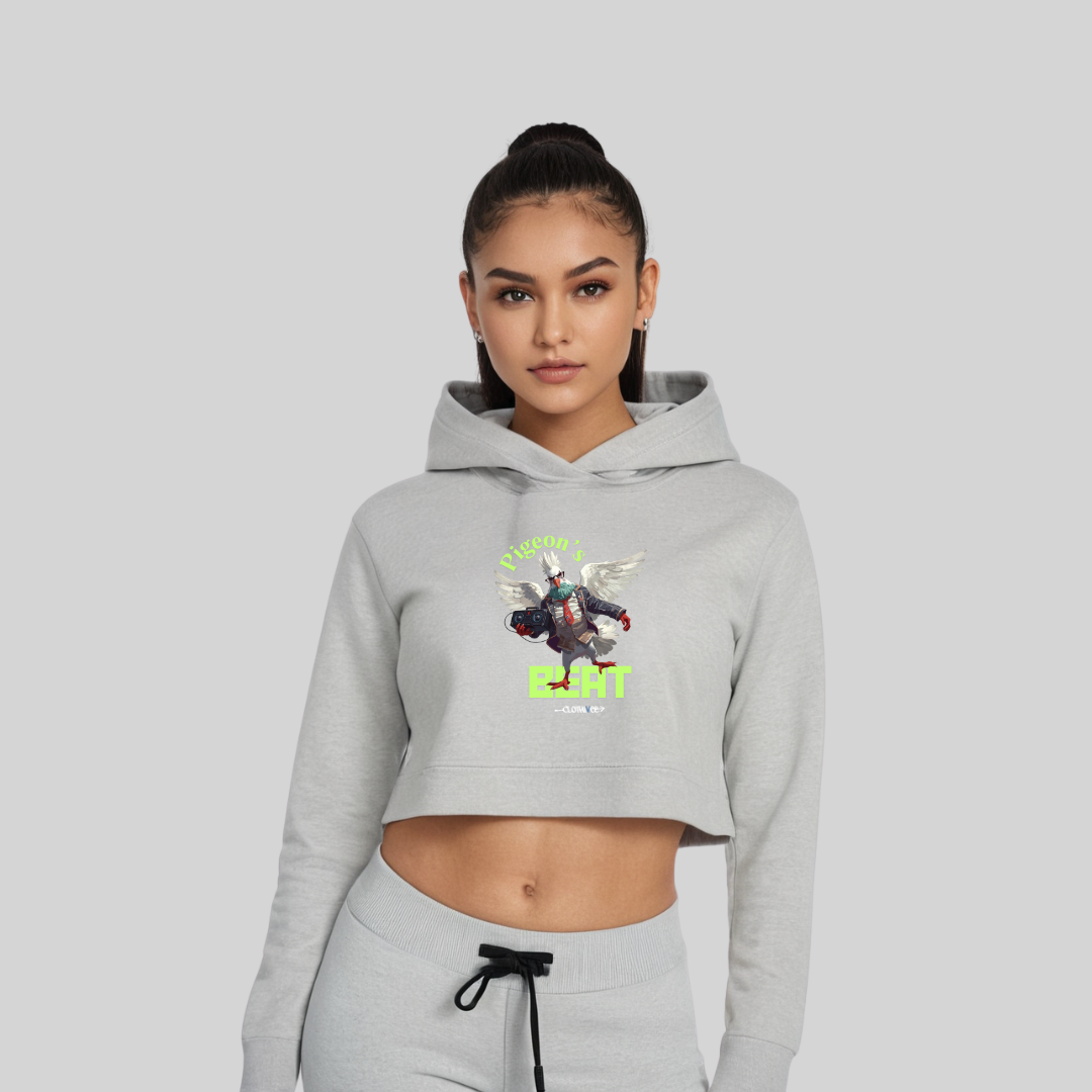 Pigeon's Beat Women’s Crop Hoodie
