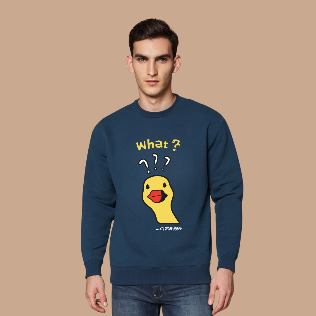 Quirky Duck What Sweatshirt