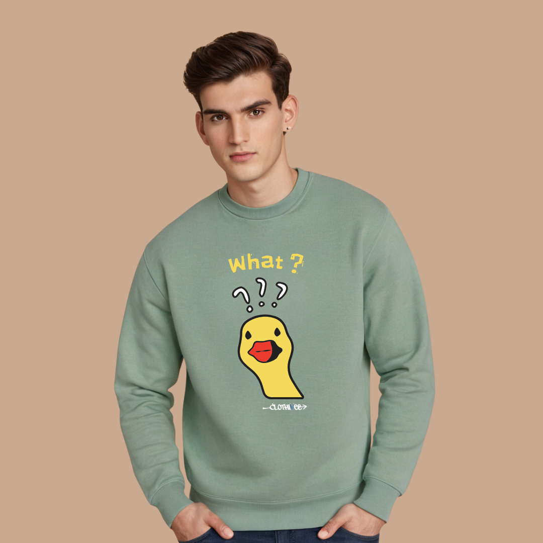 Quirky Duck What Sweatshirt