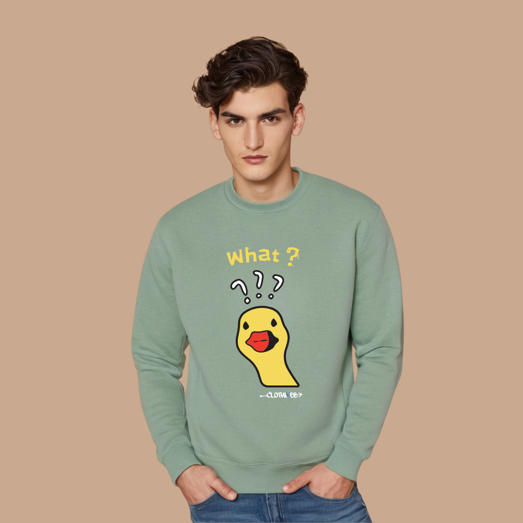 Quirky Duck What Sweatshirt