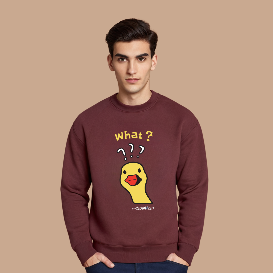 Quirky Duck What Sweatshirt
