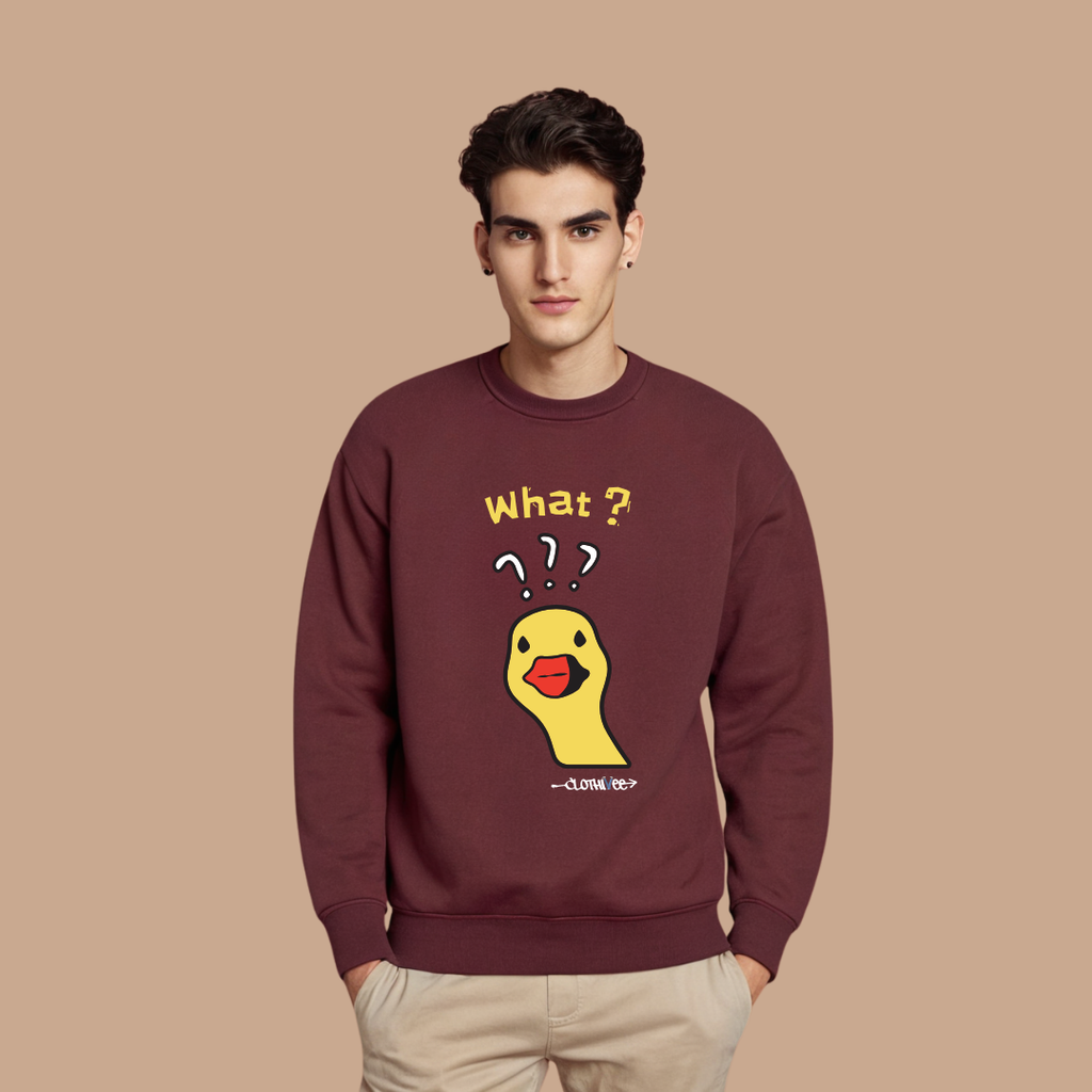 Quirky Duck What Sweatshirt