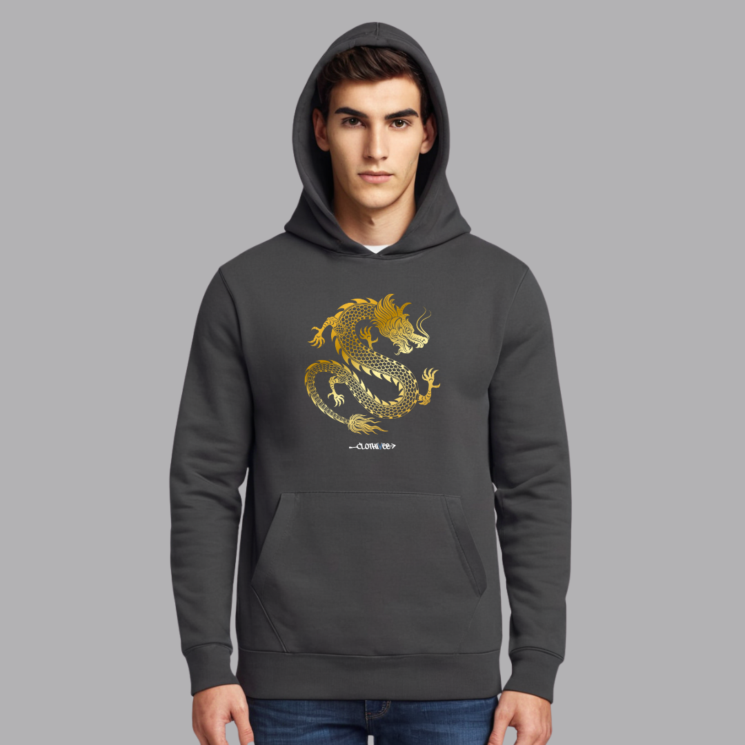 Clothivee Golden Dragon Hoodie