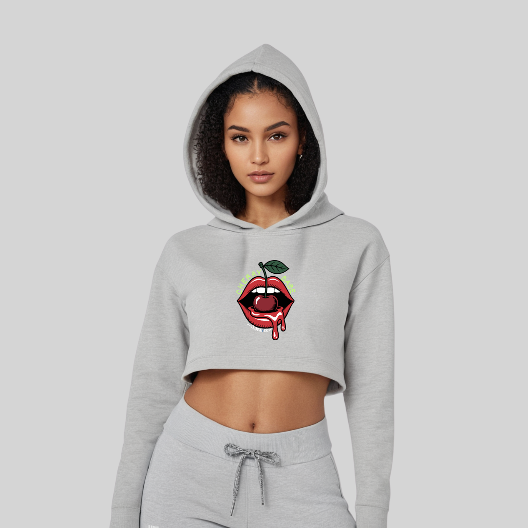 Cherry Babe Women’s Crop Hoodie