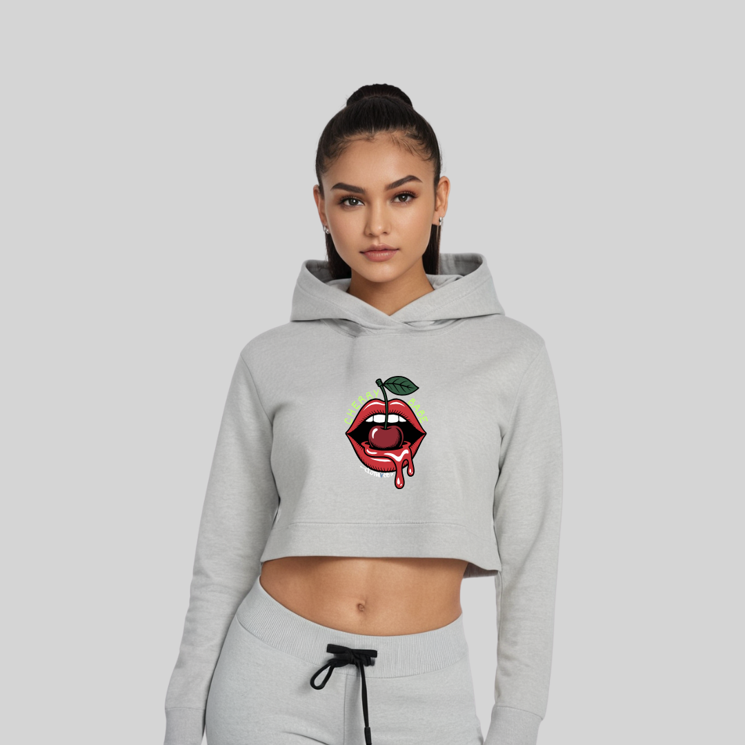 Cherry Babe Women’s Crop Hoodie