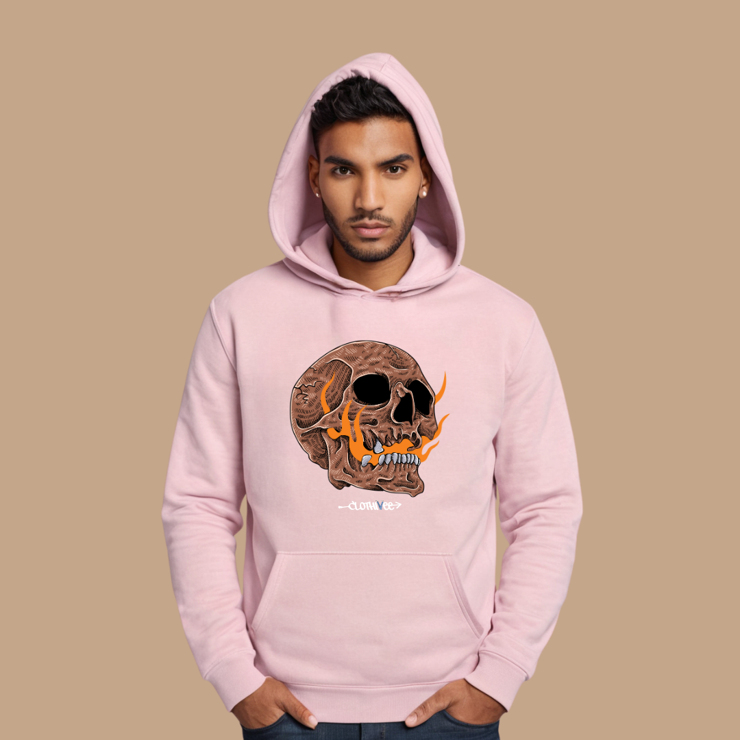 Inferno Skull Graphic Hoodie