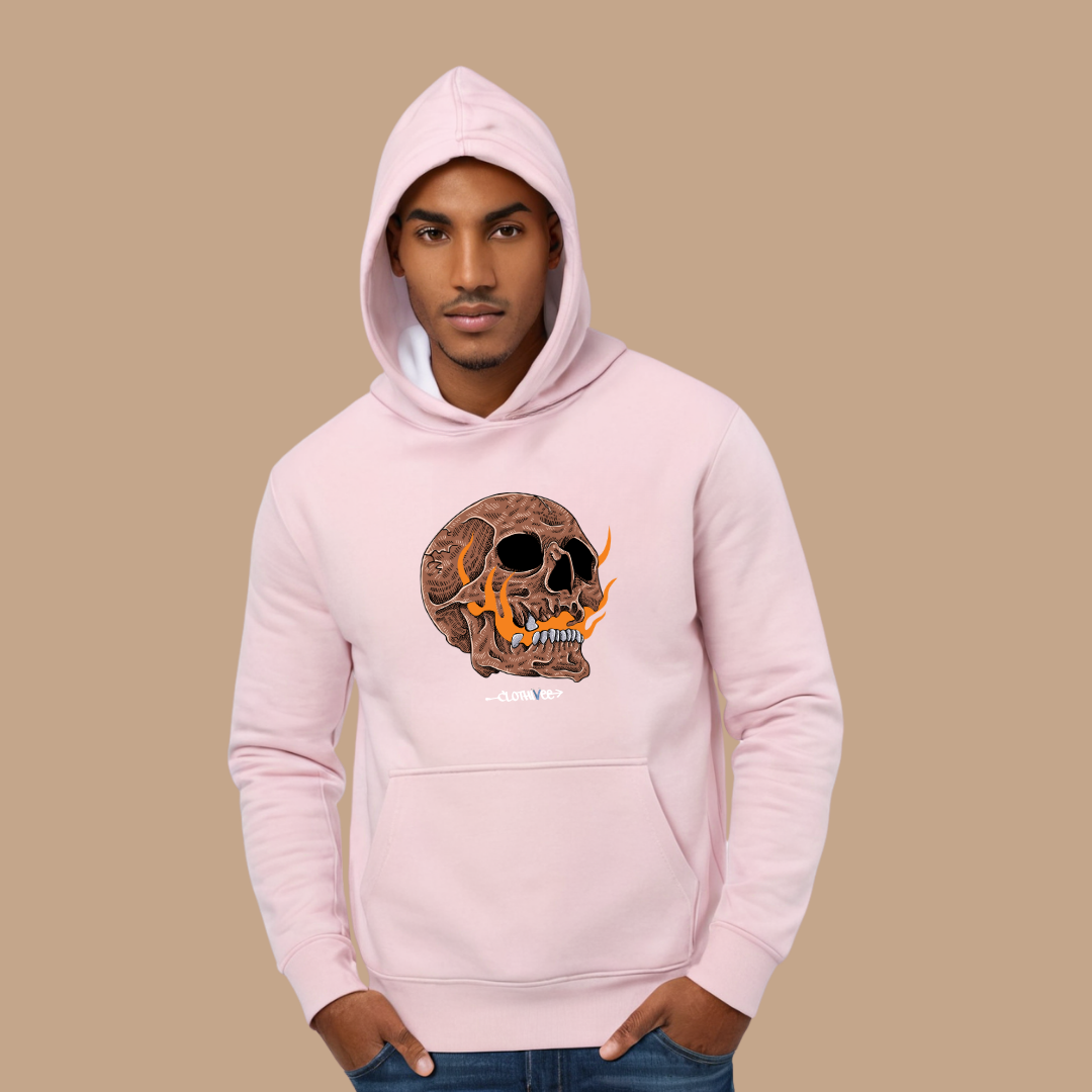 Inferno Skull Graphic Hoodie