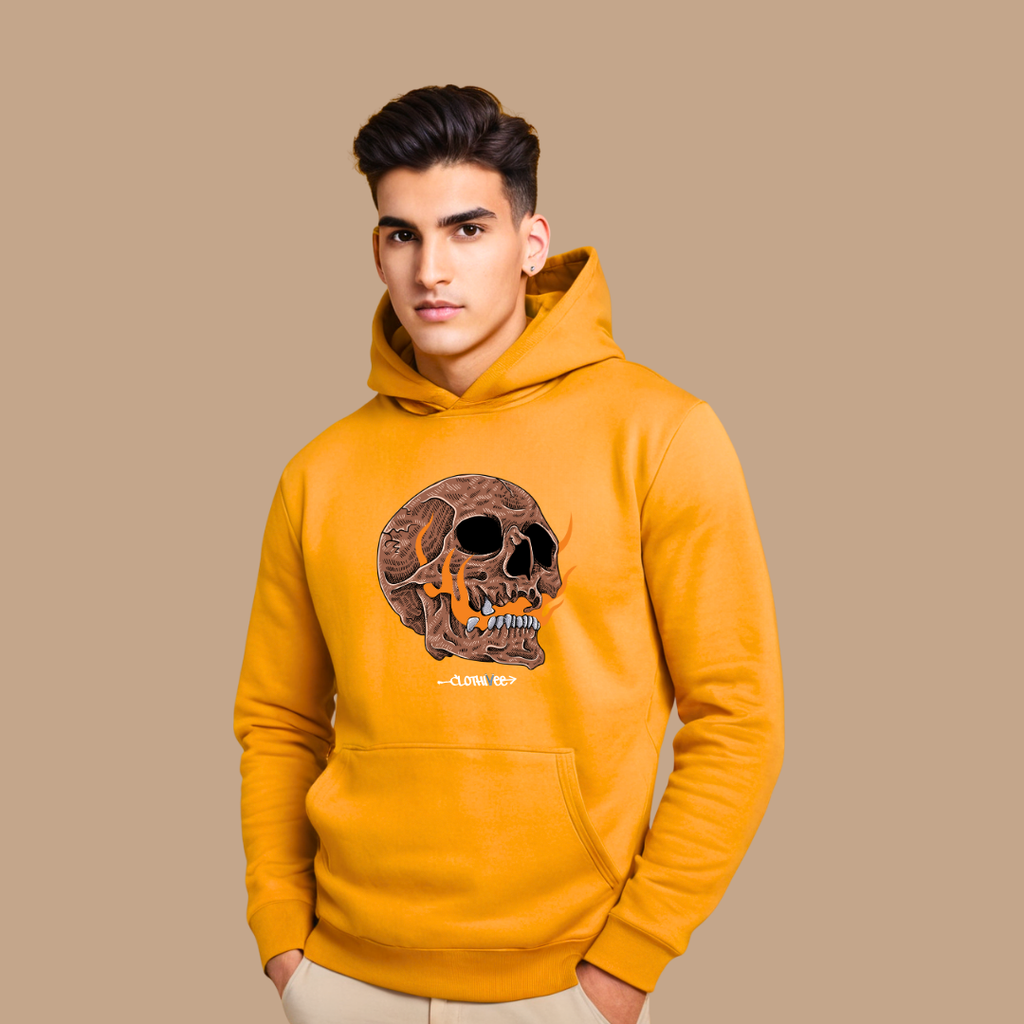 Inferno Skull Graphic Hoodie