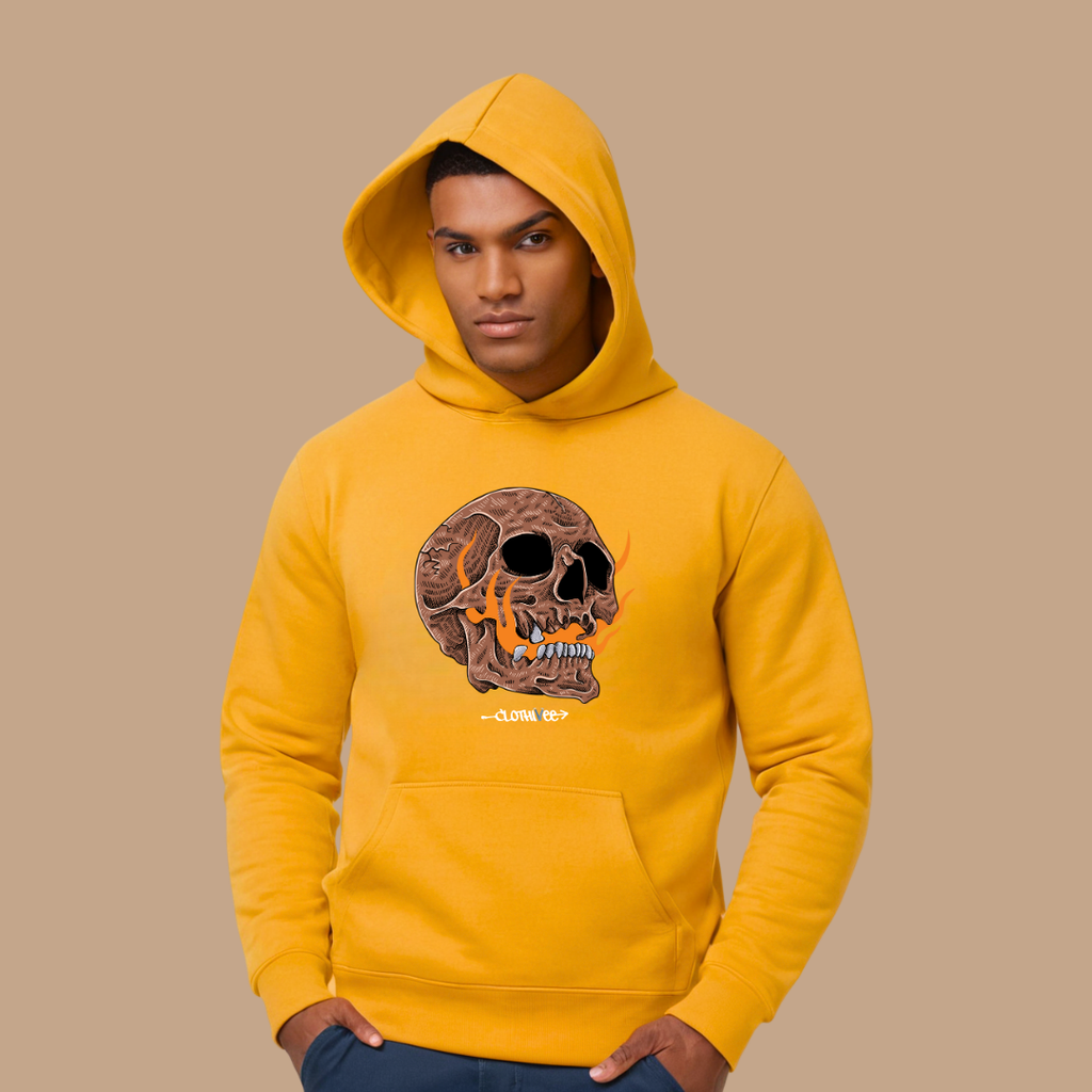 Inferno Skull Graphic Hoodie