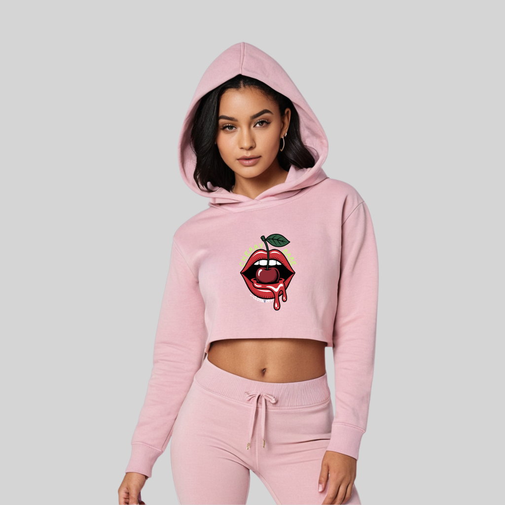 Cherry Babe Women’s Crop Hoodie