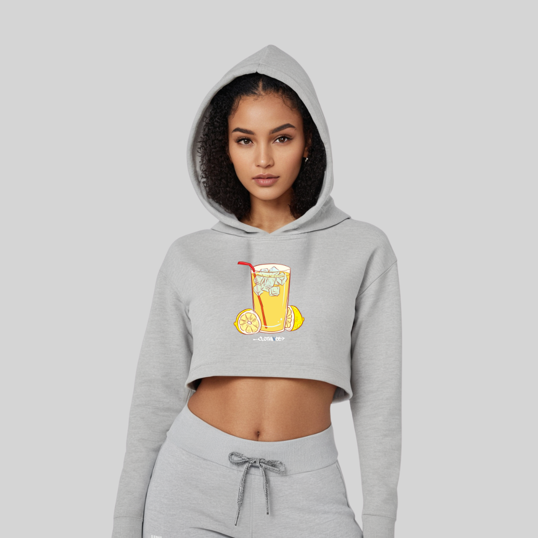Lemonade Mood Women’s Crop Hoodie