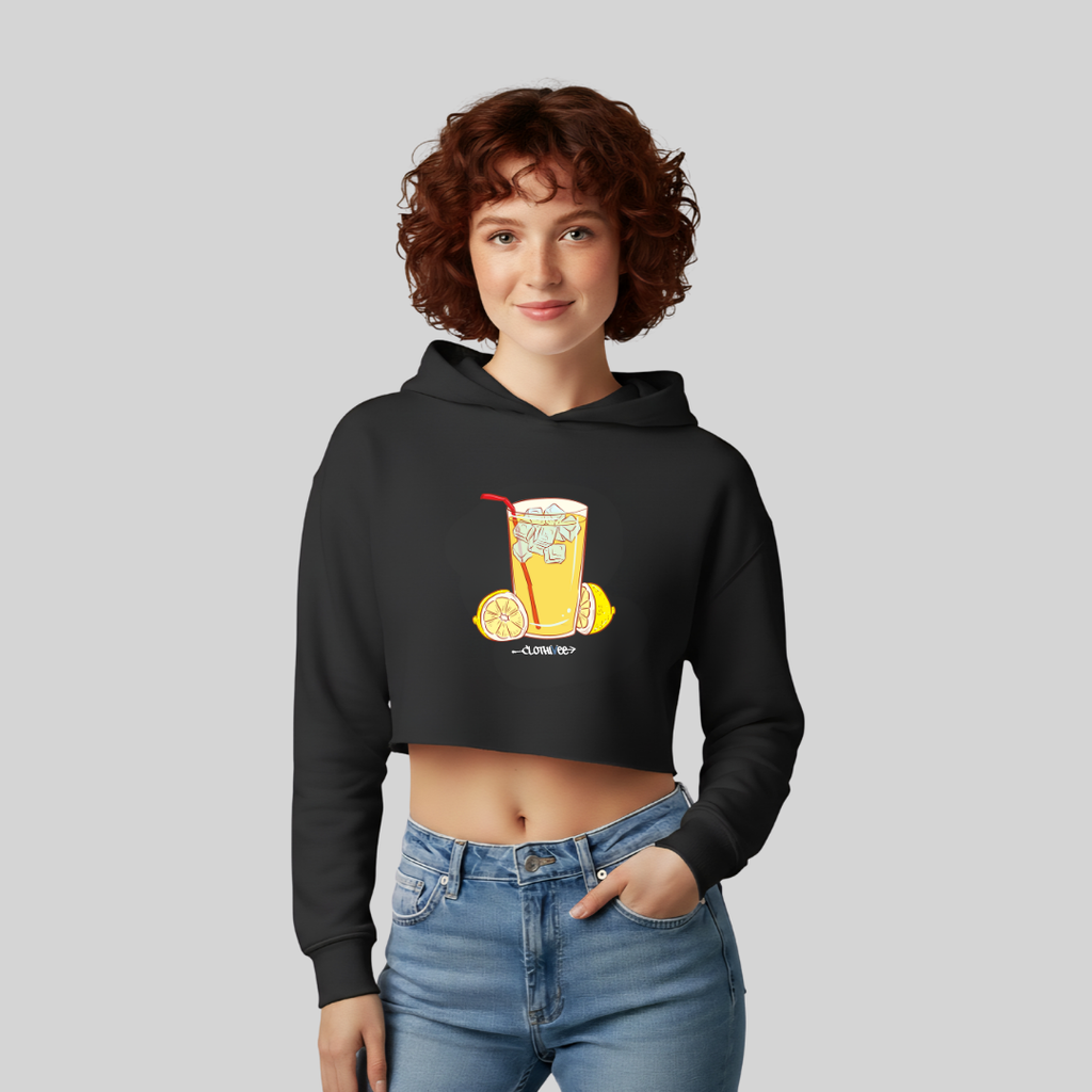 Lemonade Mood Women’s Crop Hoodie