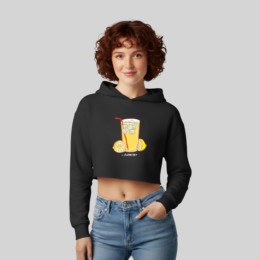 Lemonade Mood Women’s Crop Hoodie
