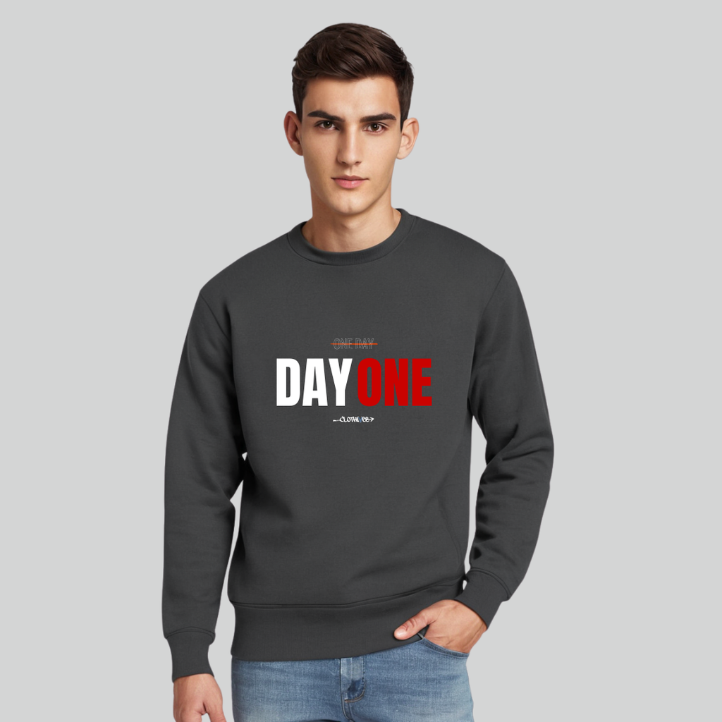 Clothivee Day One Crew Neck Sweatshirt